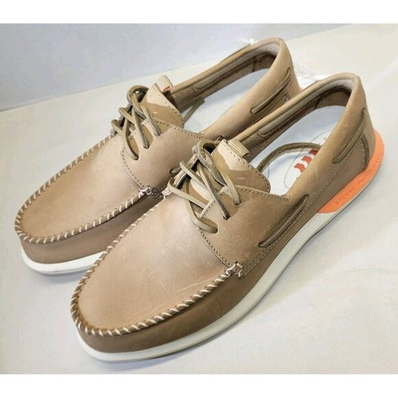 Sperry  Men's Top  Sider A/O Plushwave 2.0  Sand  Boat  Shoes  Size 9 M - Picture 5 of 16